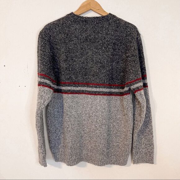 Vintage Industrial Exchange Wool Blend V-Neck Sweater Size L - Picture 4 of 6